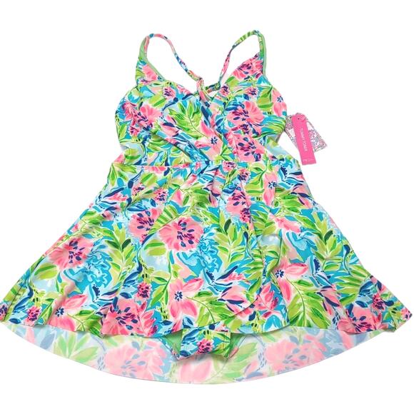 Stella Parker Swim Dress Swimsuit Size S Multicolor Tummy Toner NEW NWT msrp $98 - Picture 3 of 12